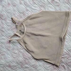 FP Movement by Free People White Ribbed Crop Top